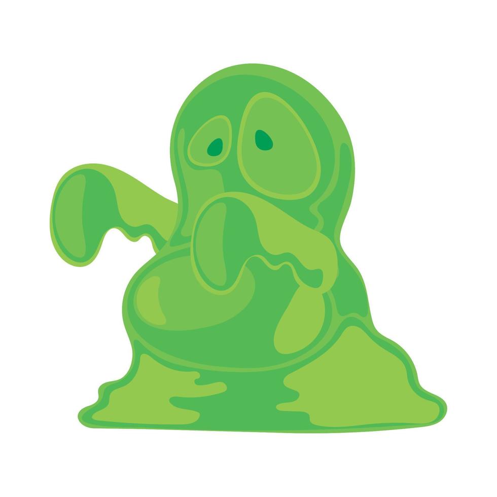 halloween jelly monster character vector