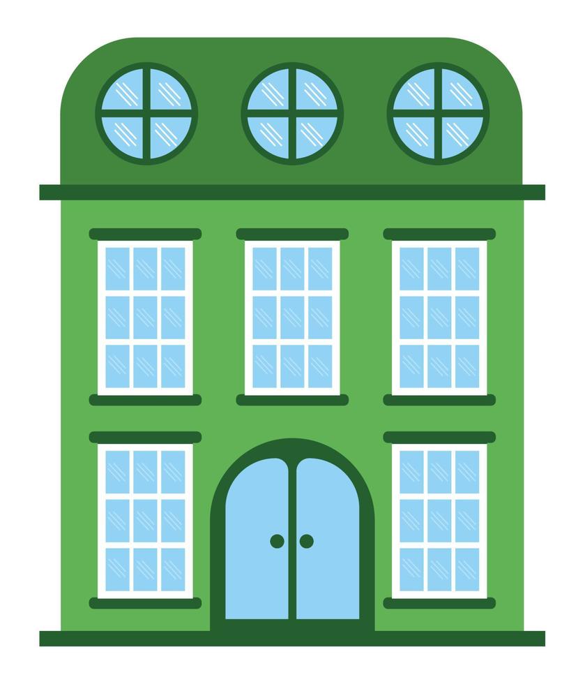 high building front vector