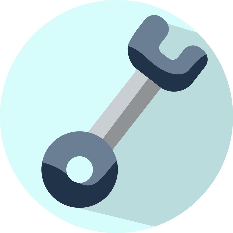 Construction tool wrench, illustration, vector, on a white background. vector