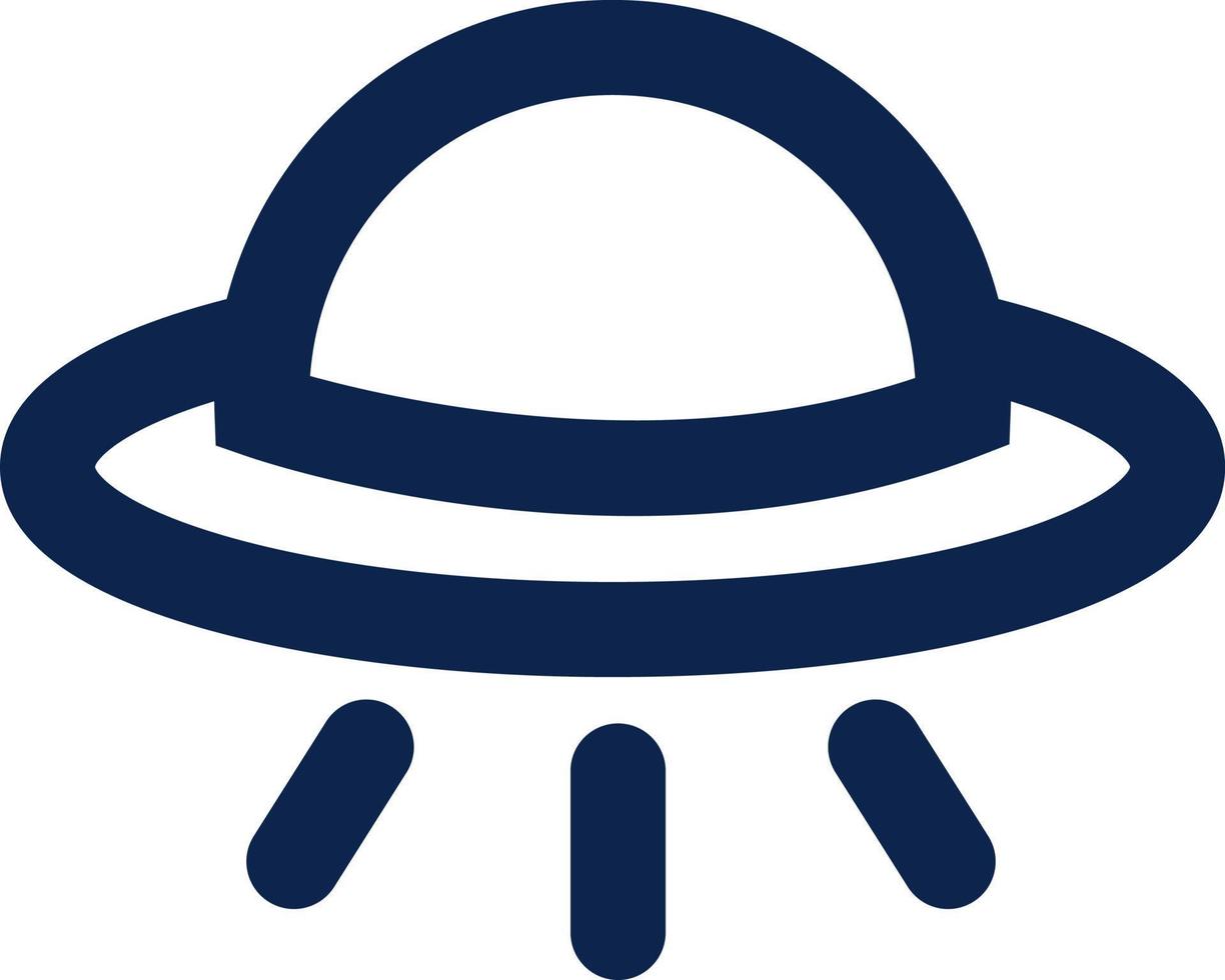 Small UFO, illustration, vector, on a white background. vector