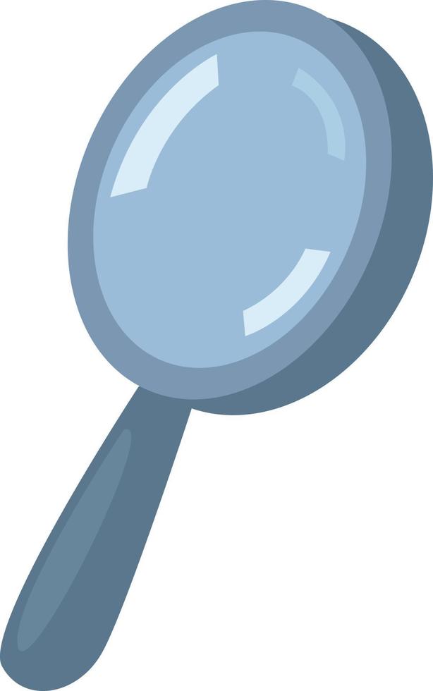 Small magnifier, illustration, vector on white background.