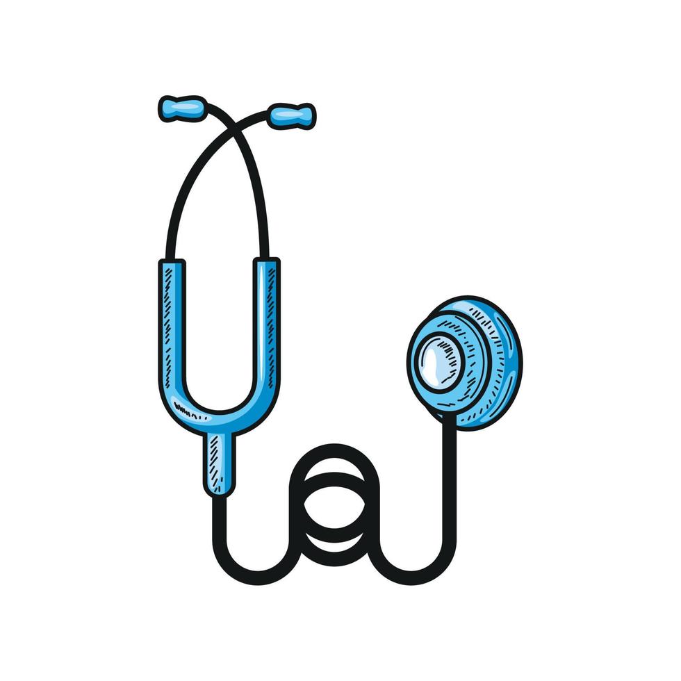 stethoscope medical icon vector