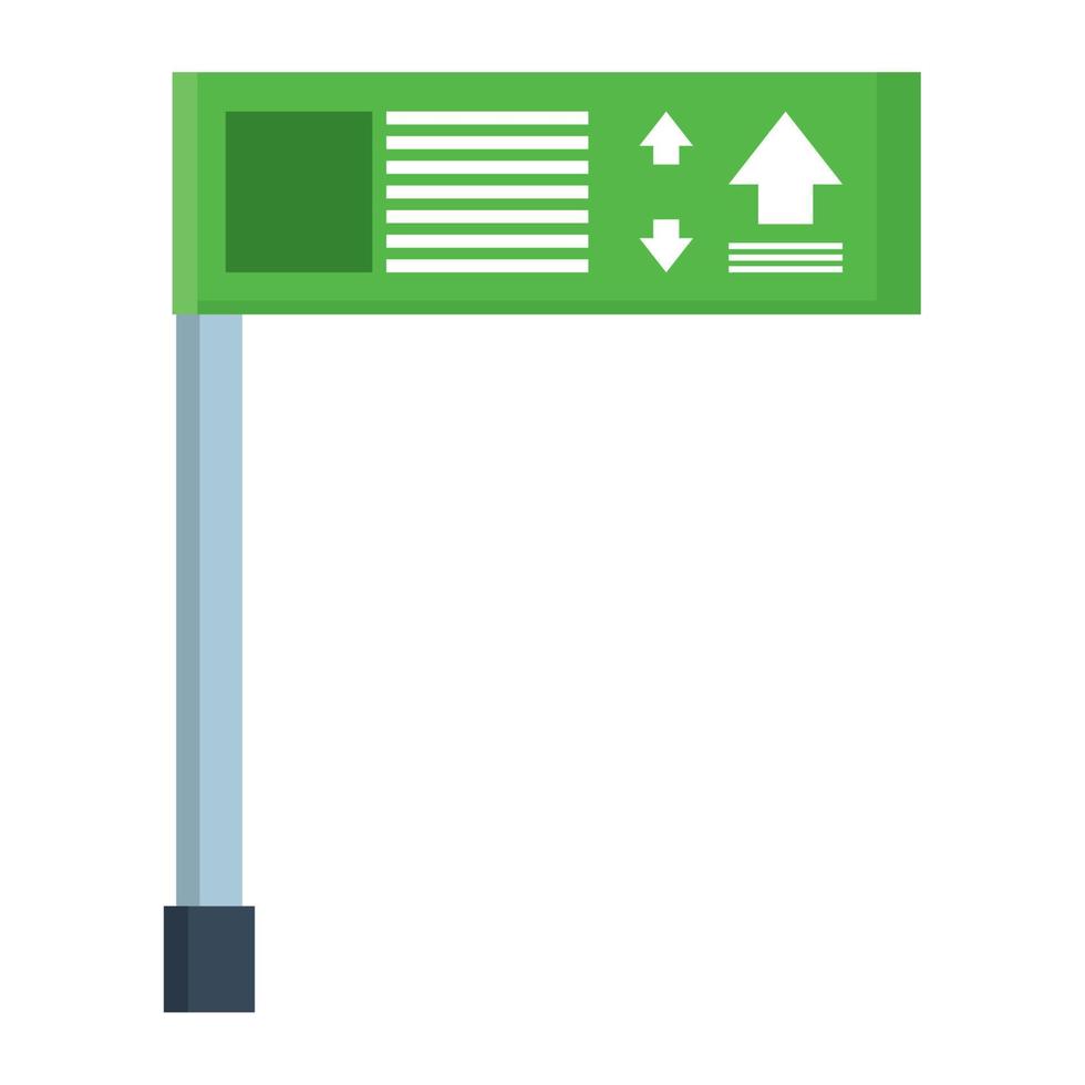 traffic route sign vector