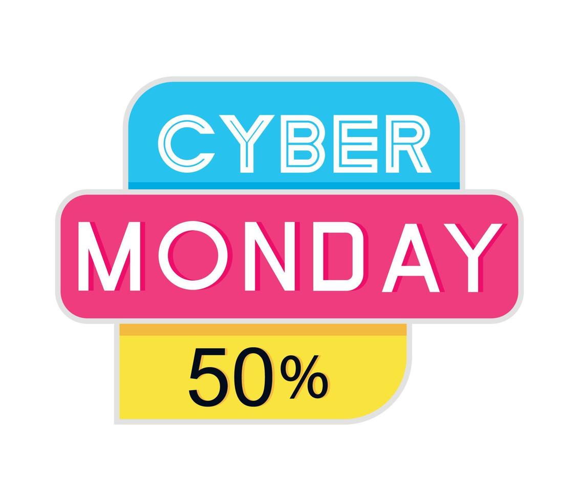 cyber monday discount vector