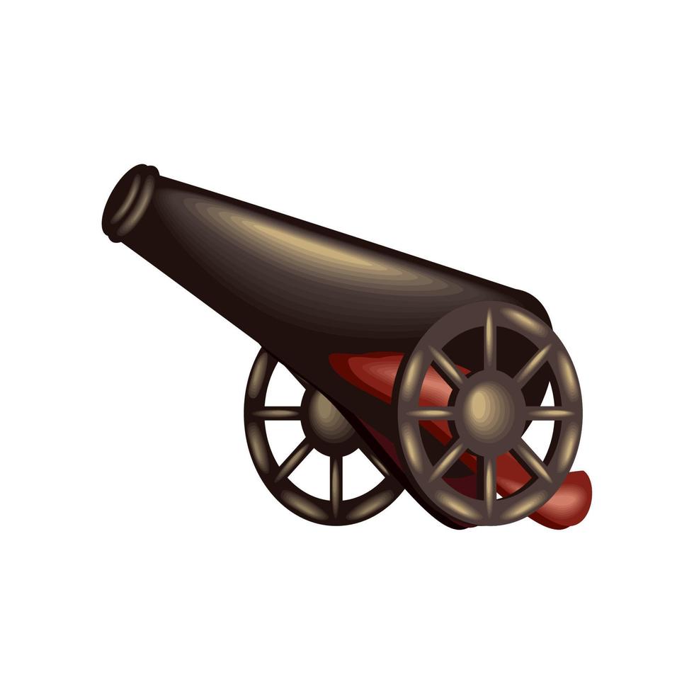 antique cannon icon vector