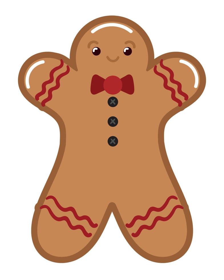 christmas gingerbread icon vector