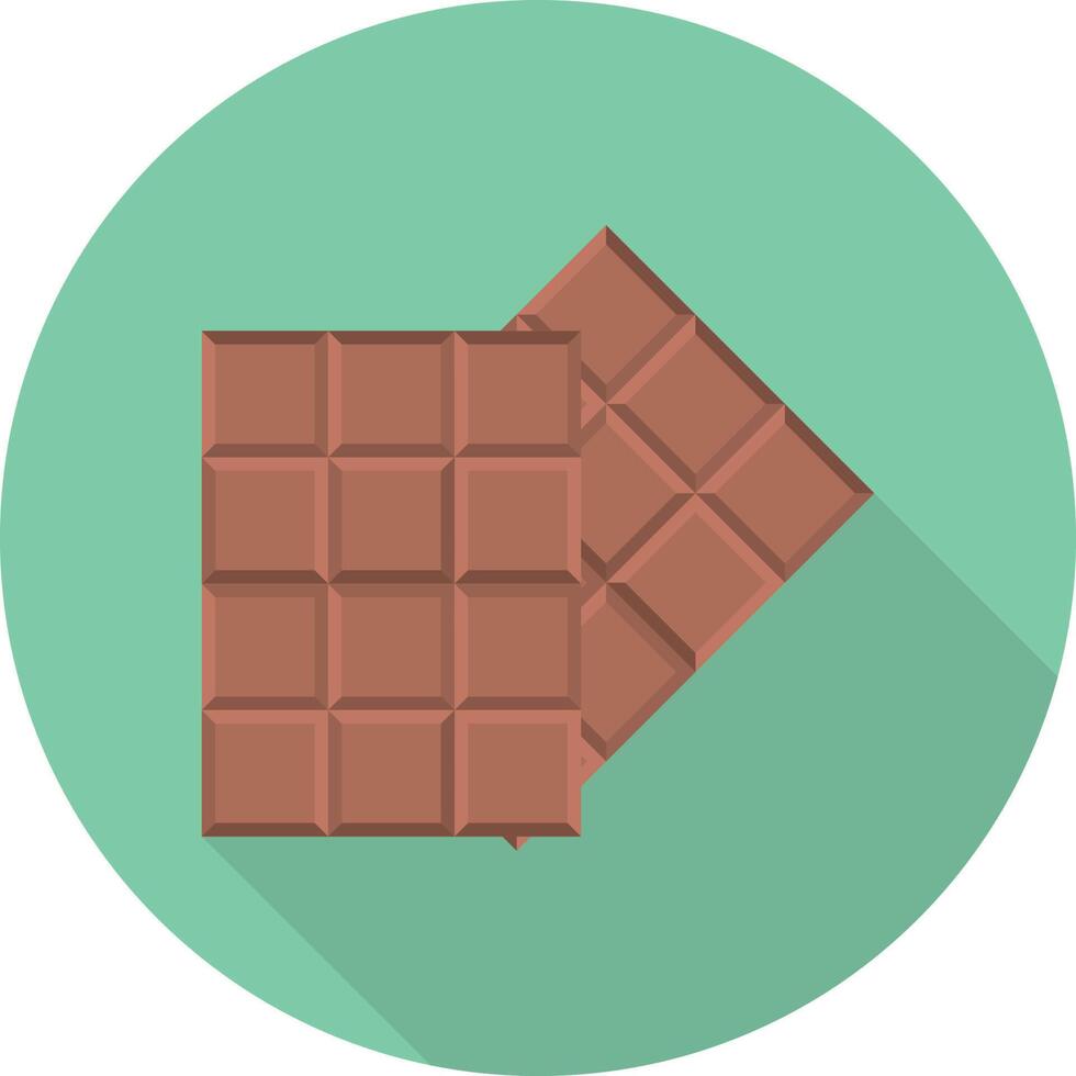 ilustración de vector de chocolate en un fondo. símbolos de calidad premium. iconos vectoriales para concepto y diseño gráfico.