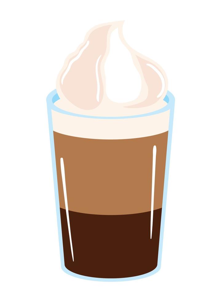 frappe coffee beverage vector