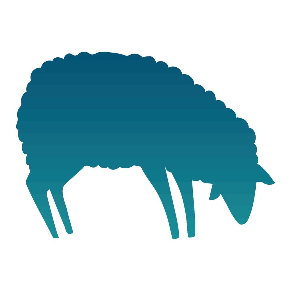 sheep animal silhouette vector