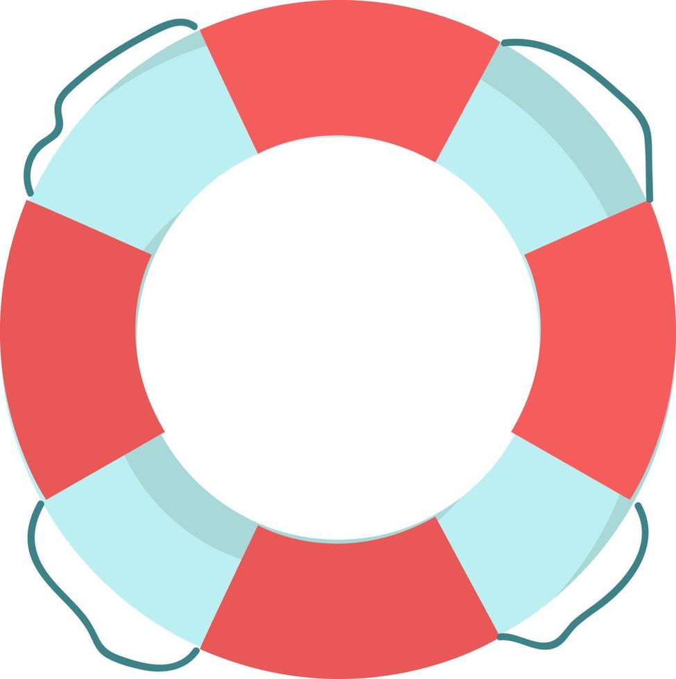 A lifebuoy, vector or color illustration.