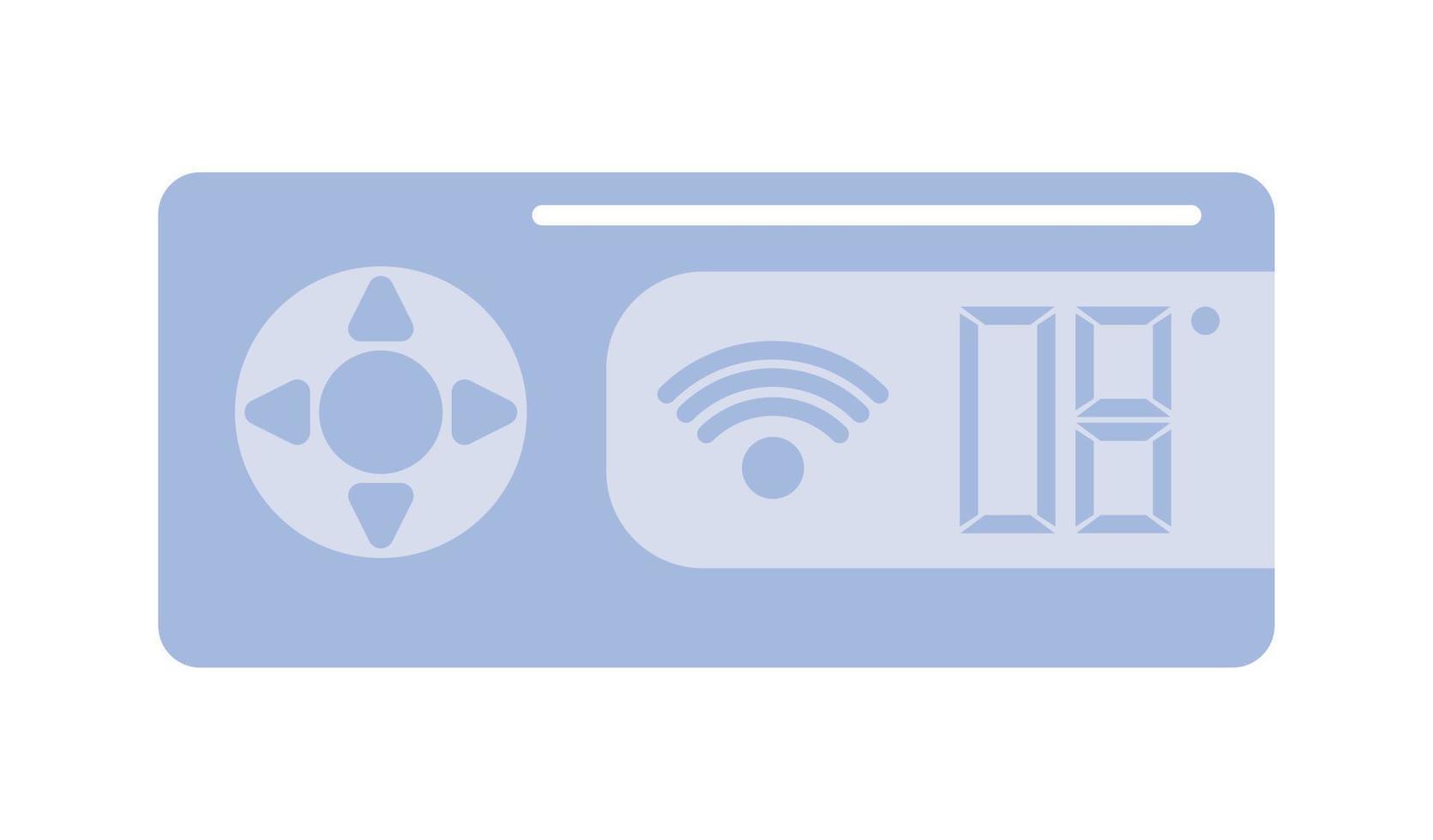 thermostat smart home icon vector