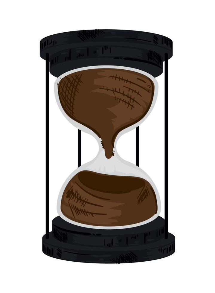 time hourglass icon vector