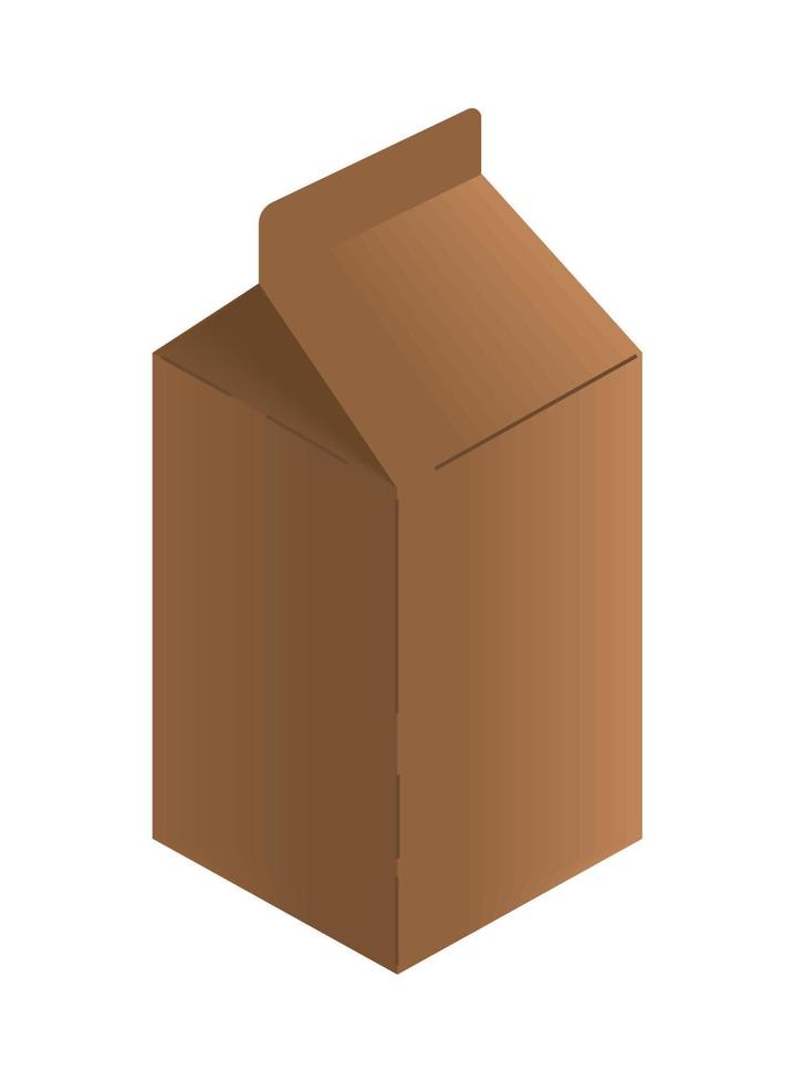 carton package, eco packaging vector