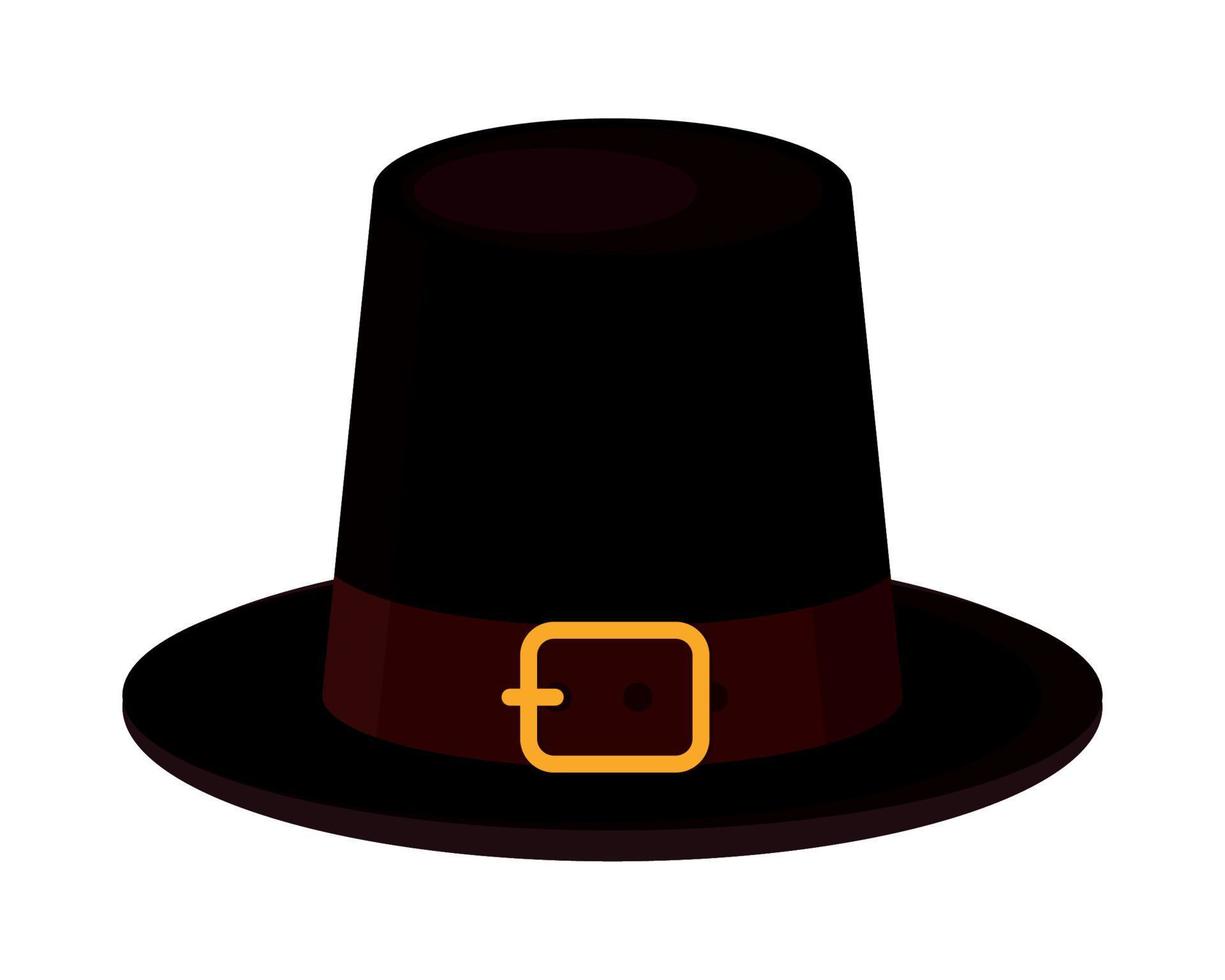 icono de sombrero de peregrino vector