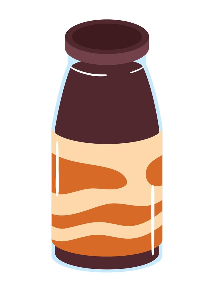 coffee beverage in bottle vector