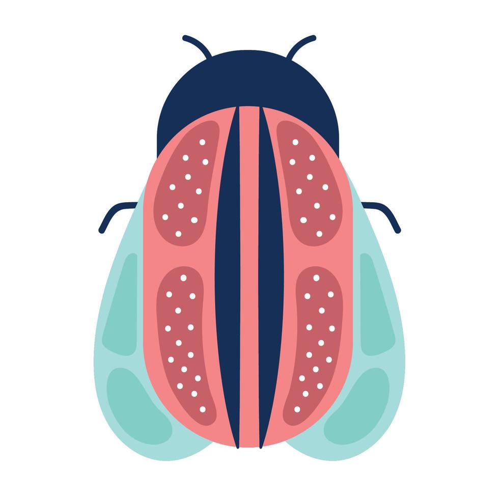 beetle bug icon vector