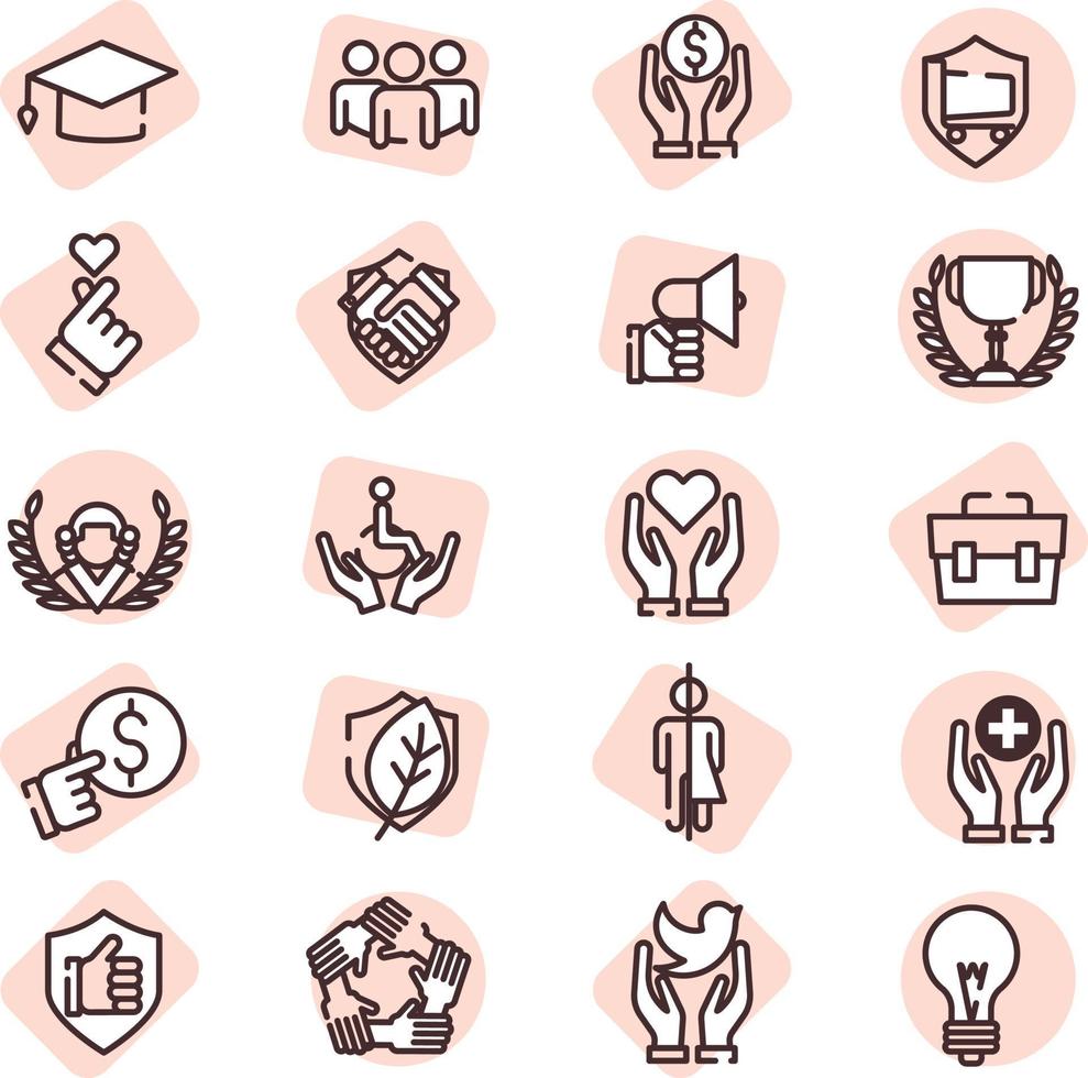 Human rights, illustration, vector on a white background.