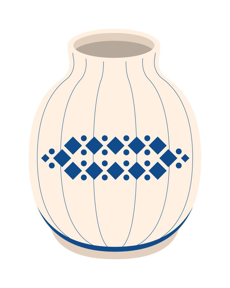 korean vase icon vector