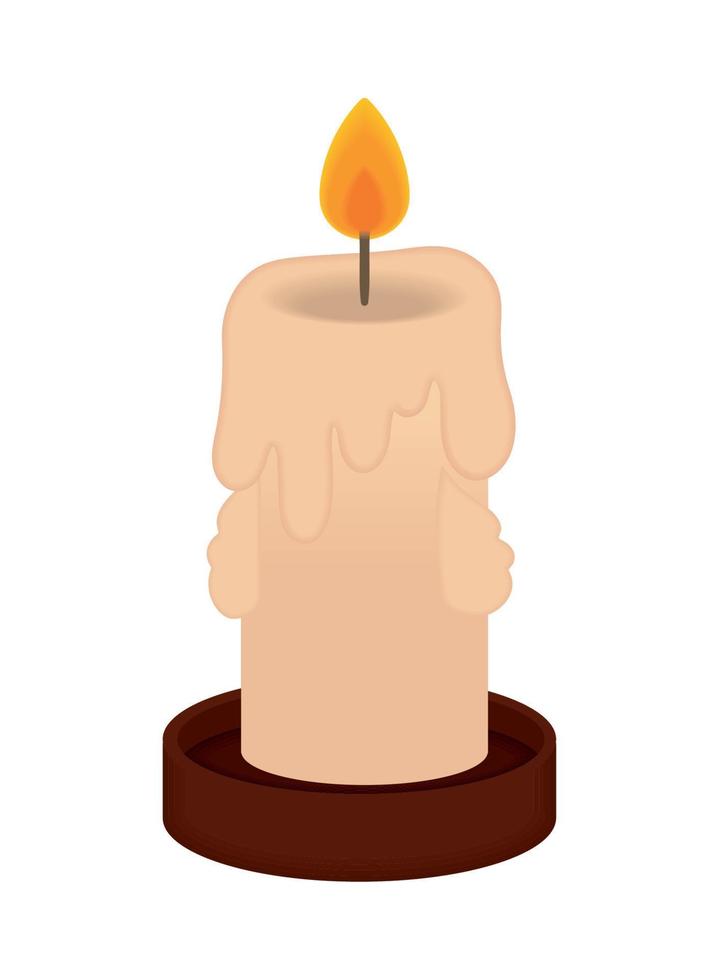 light candle icon vector