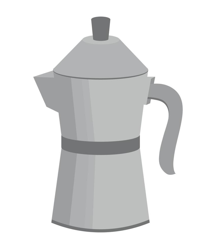 icono de olla moka vector