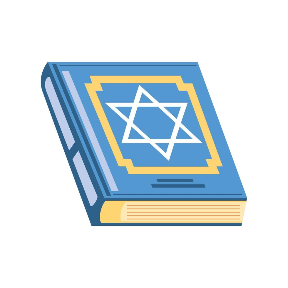 Torah for hanukkah vector