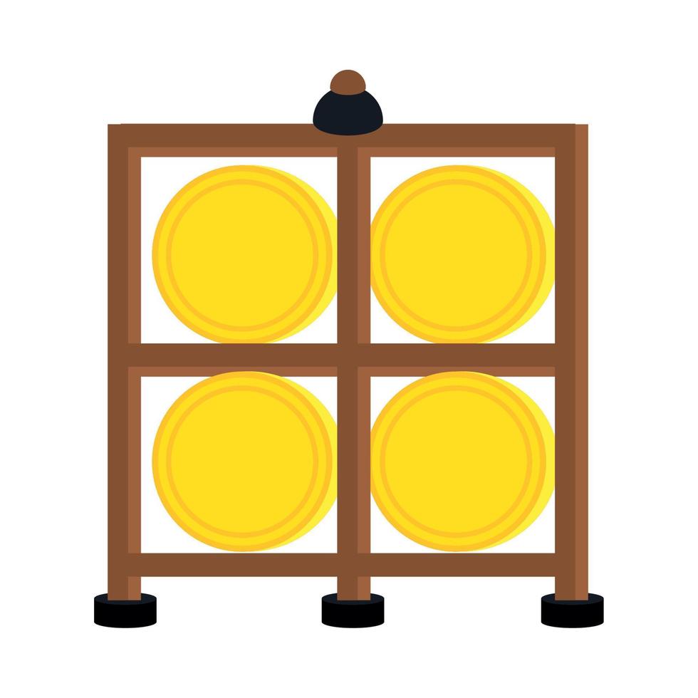 korean game in wooden vector