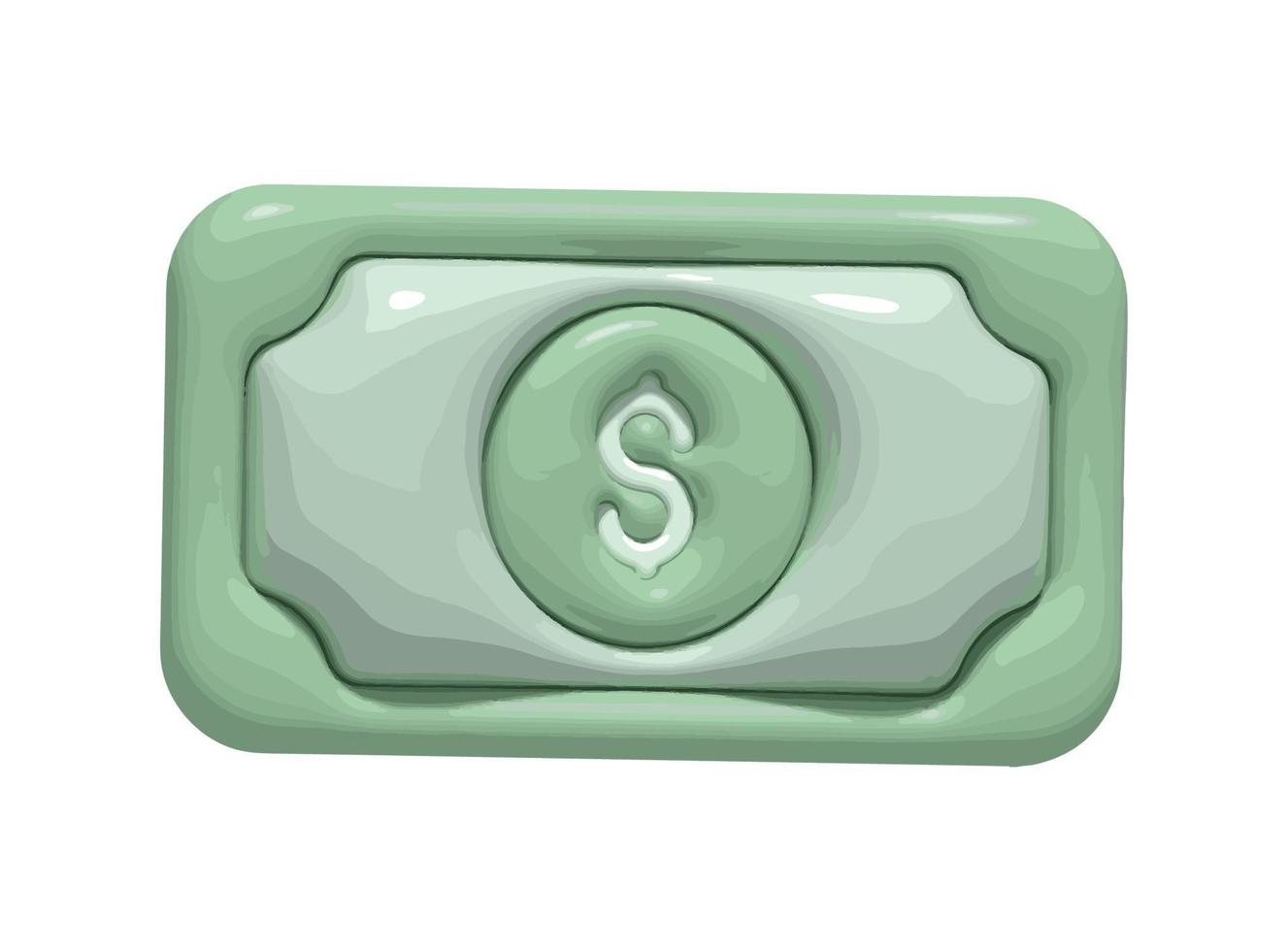 money banknote 3d style vector