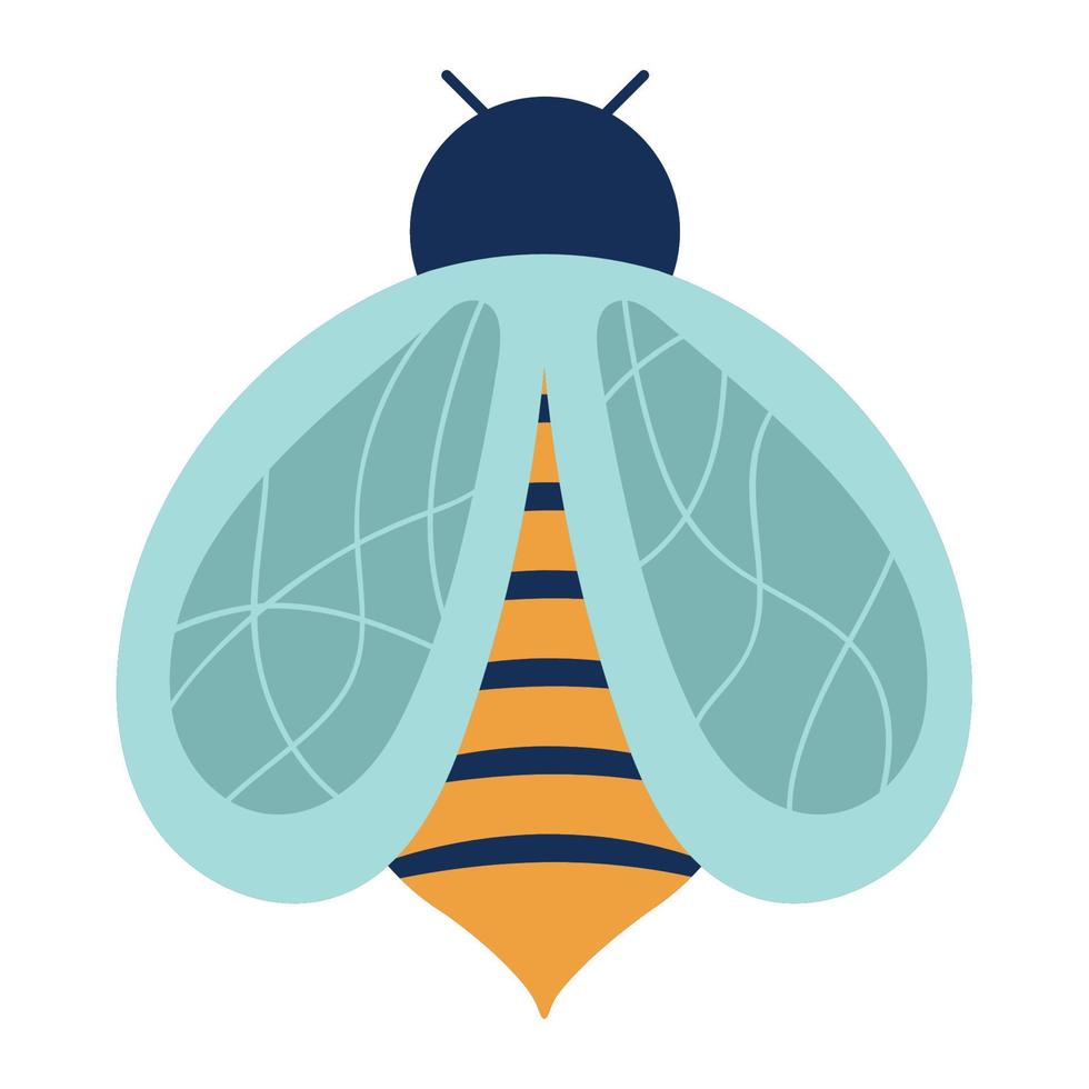 bee bug icon vector