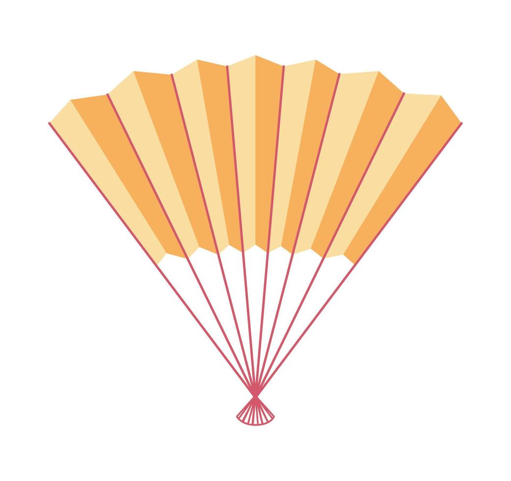 japanese hand fan vector