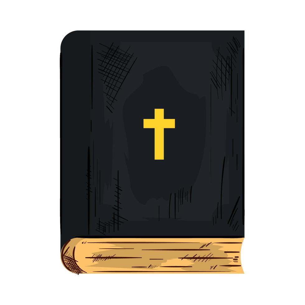 icono de la biblia aislado vector