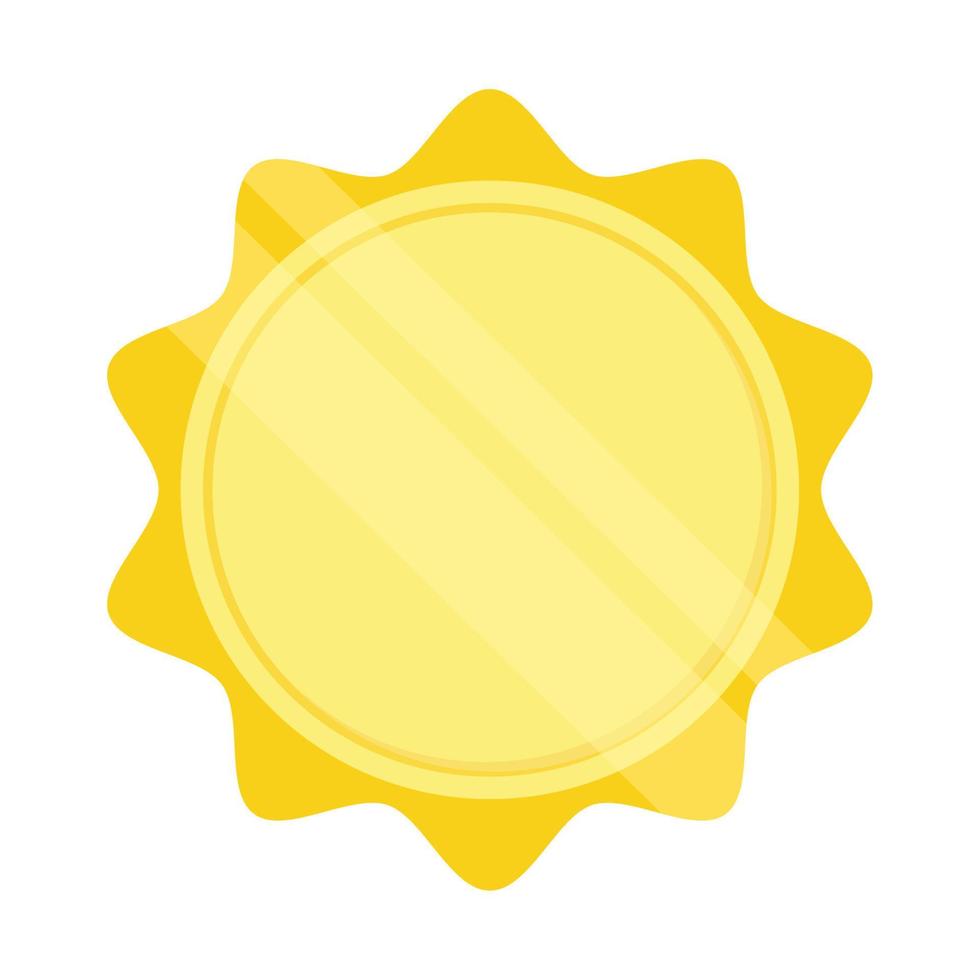 gold prize stamp vector