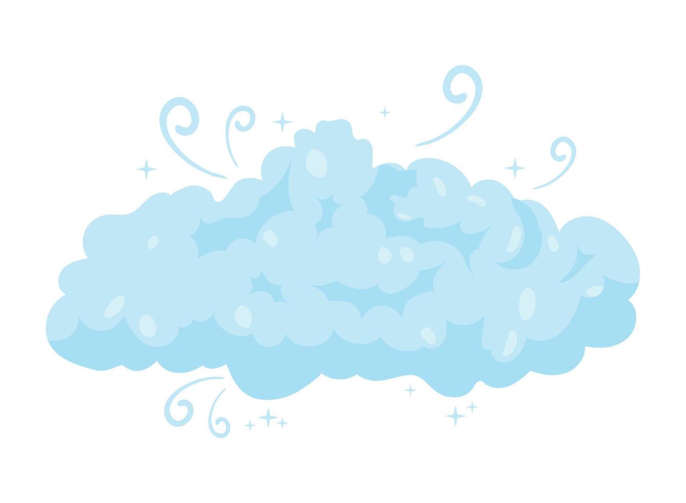 cloud wind weather vector