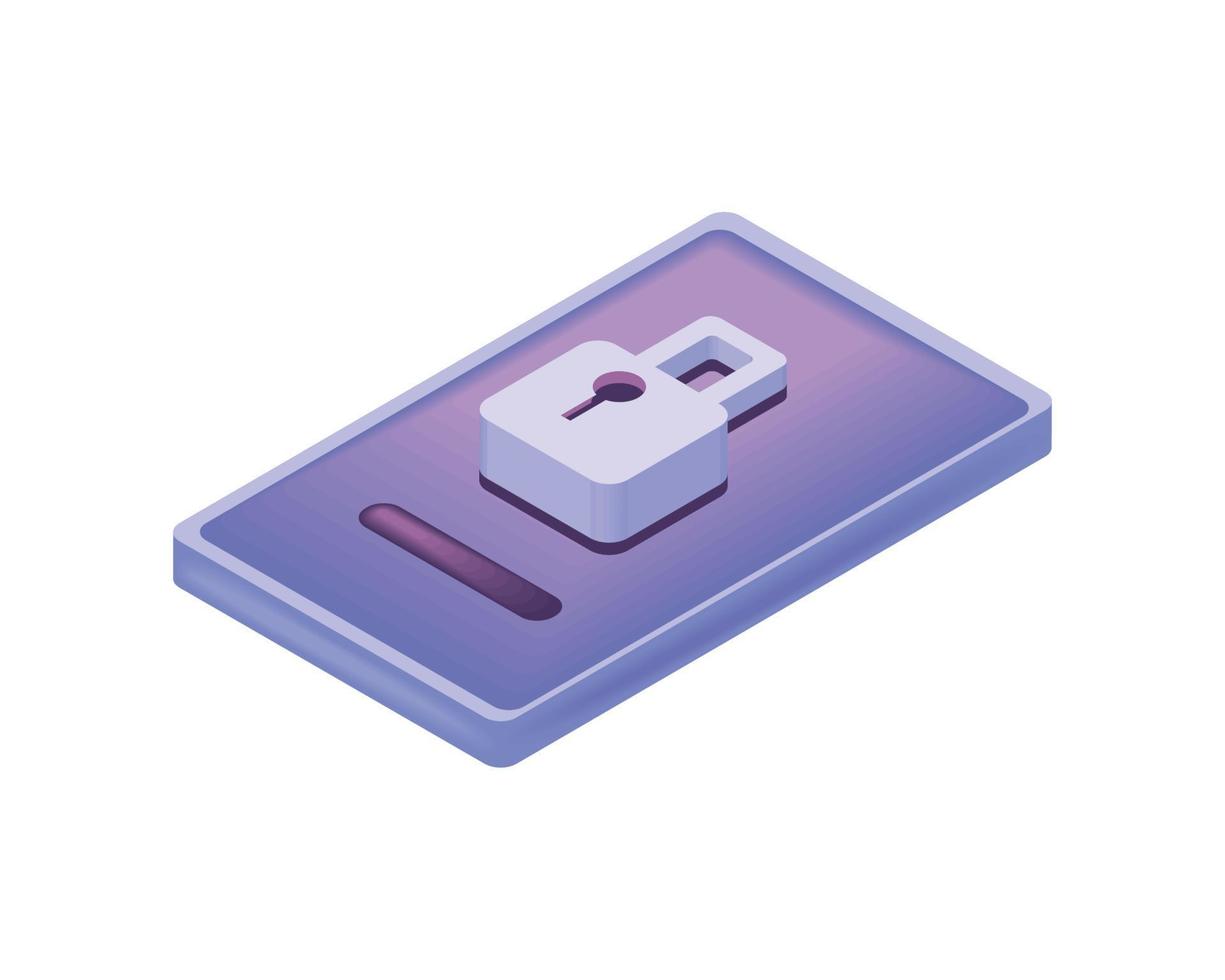 smartphone data privacy vector