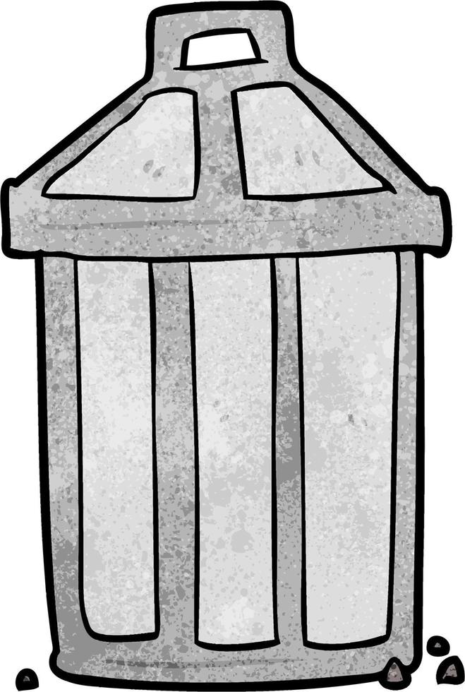 Retro grunge texture cartoon garbage vector