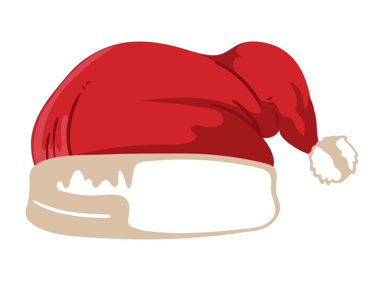 christmas santa hat vector