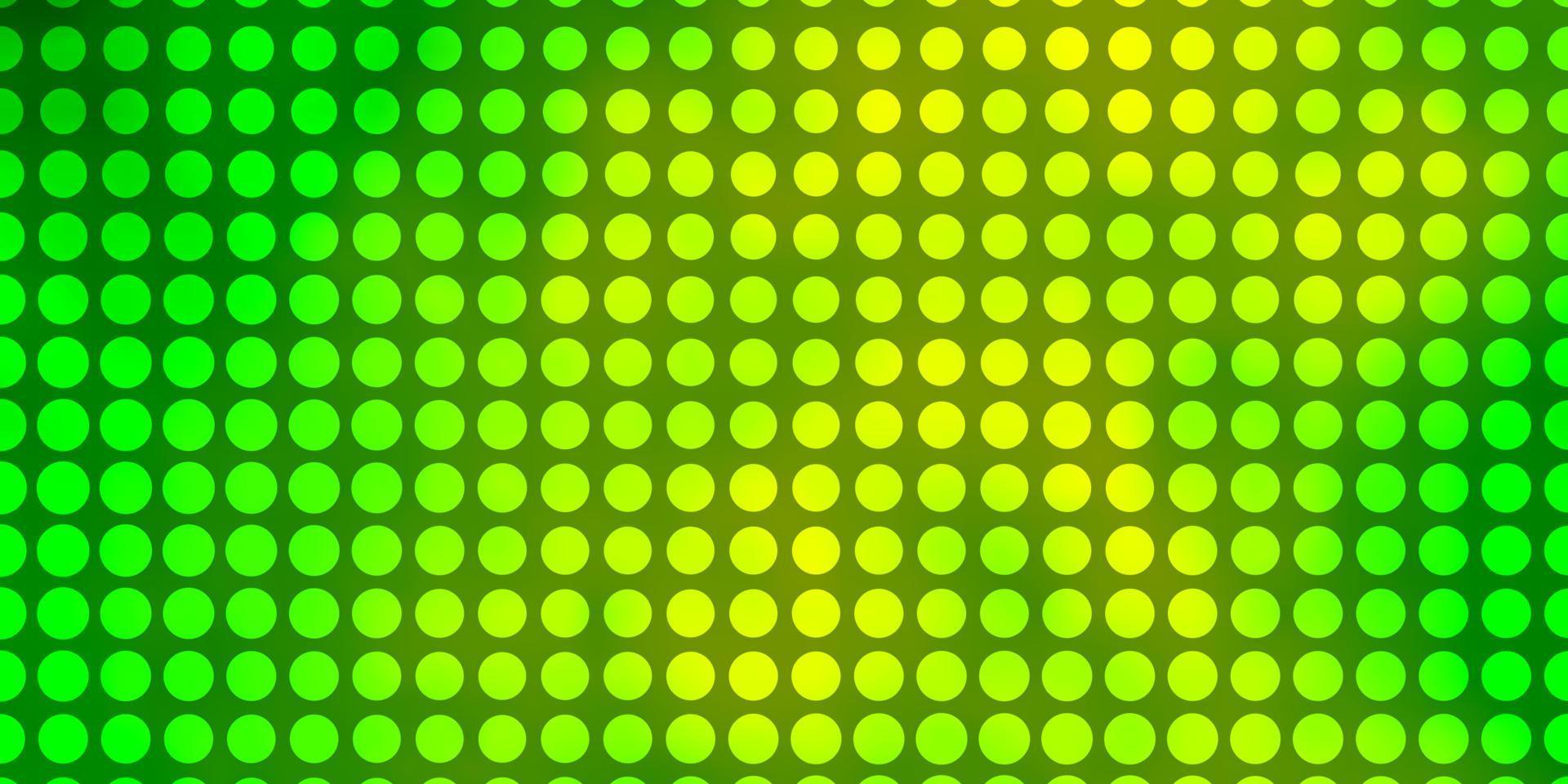 Light Green, Yellow vector layout with circles.