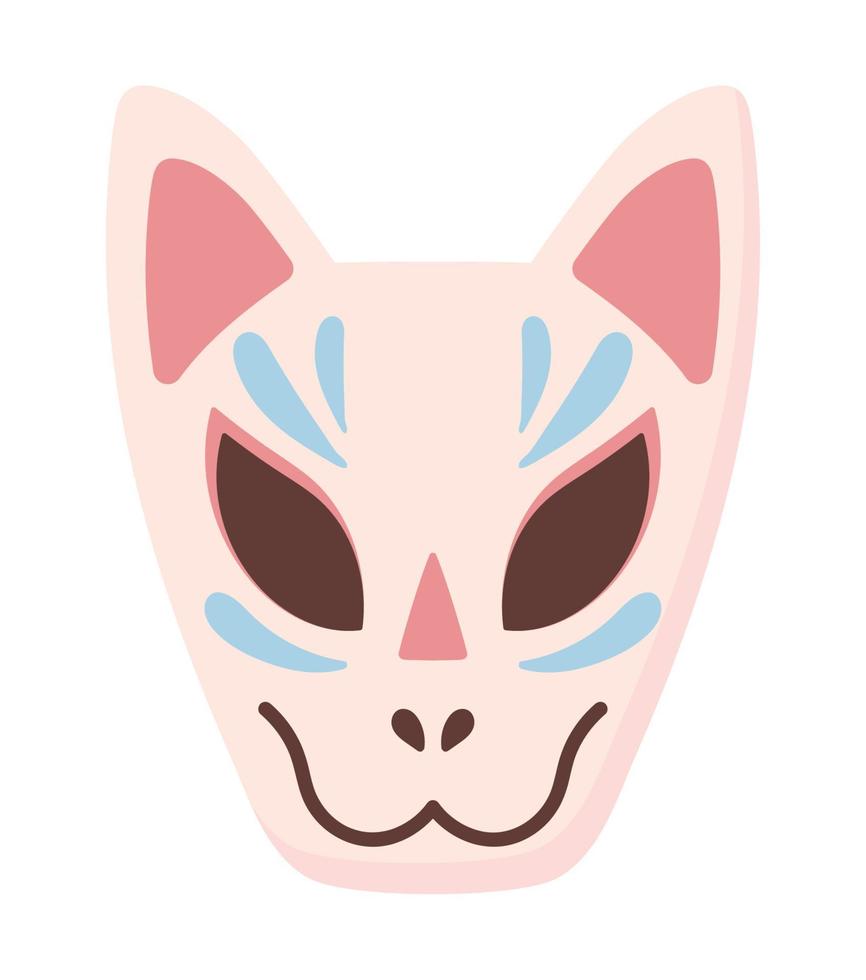 japanese mask culture vector