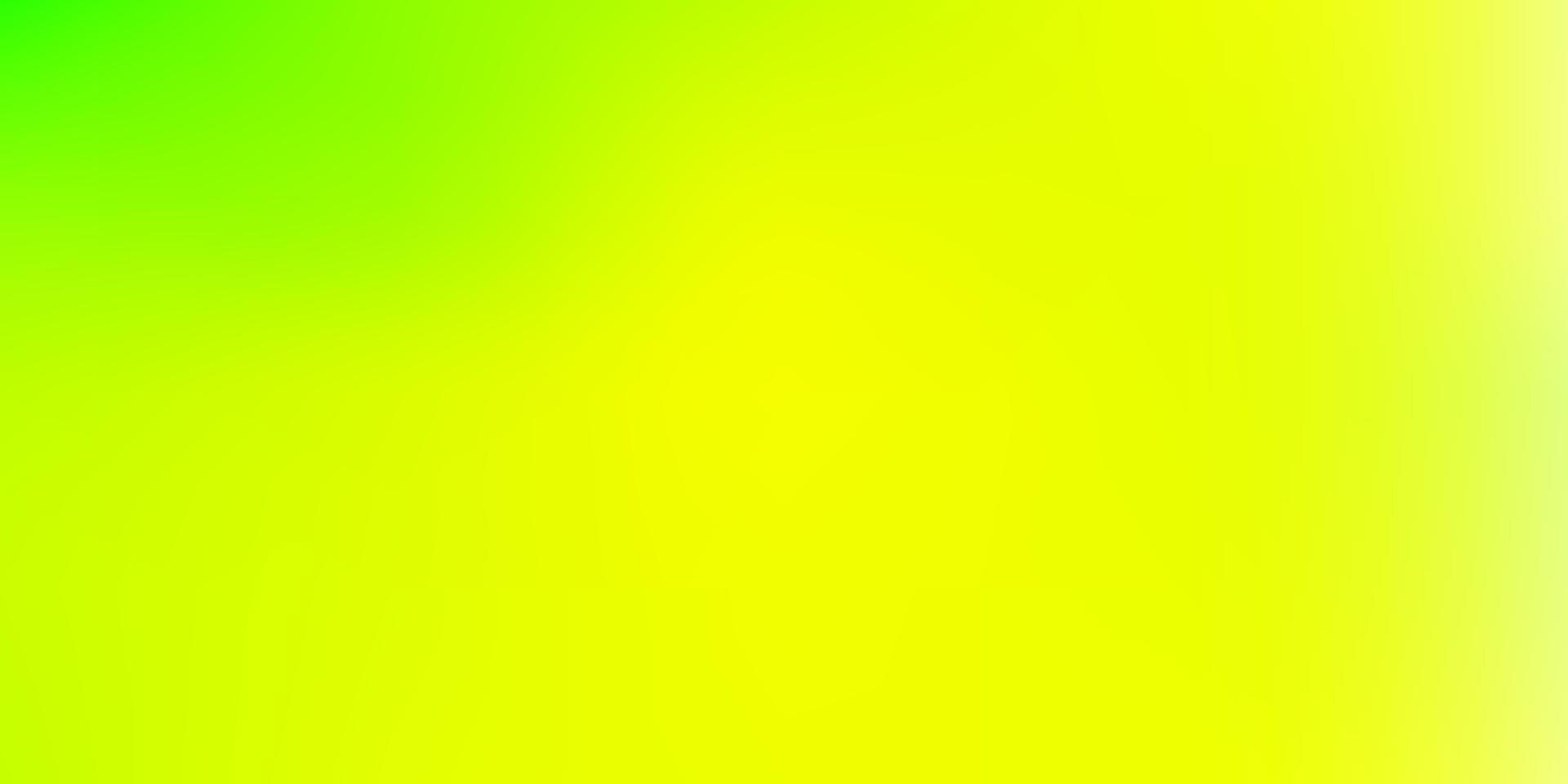 Fondo de desenfoque de vector verde claro, amarillo.