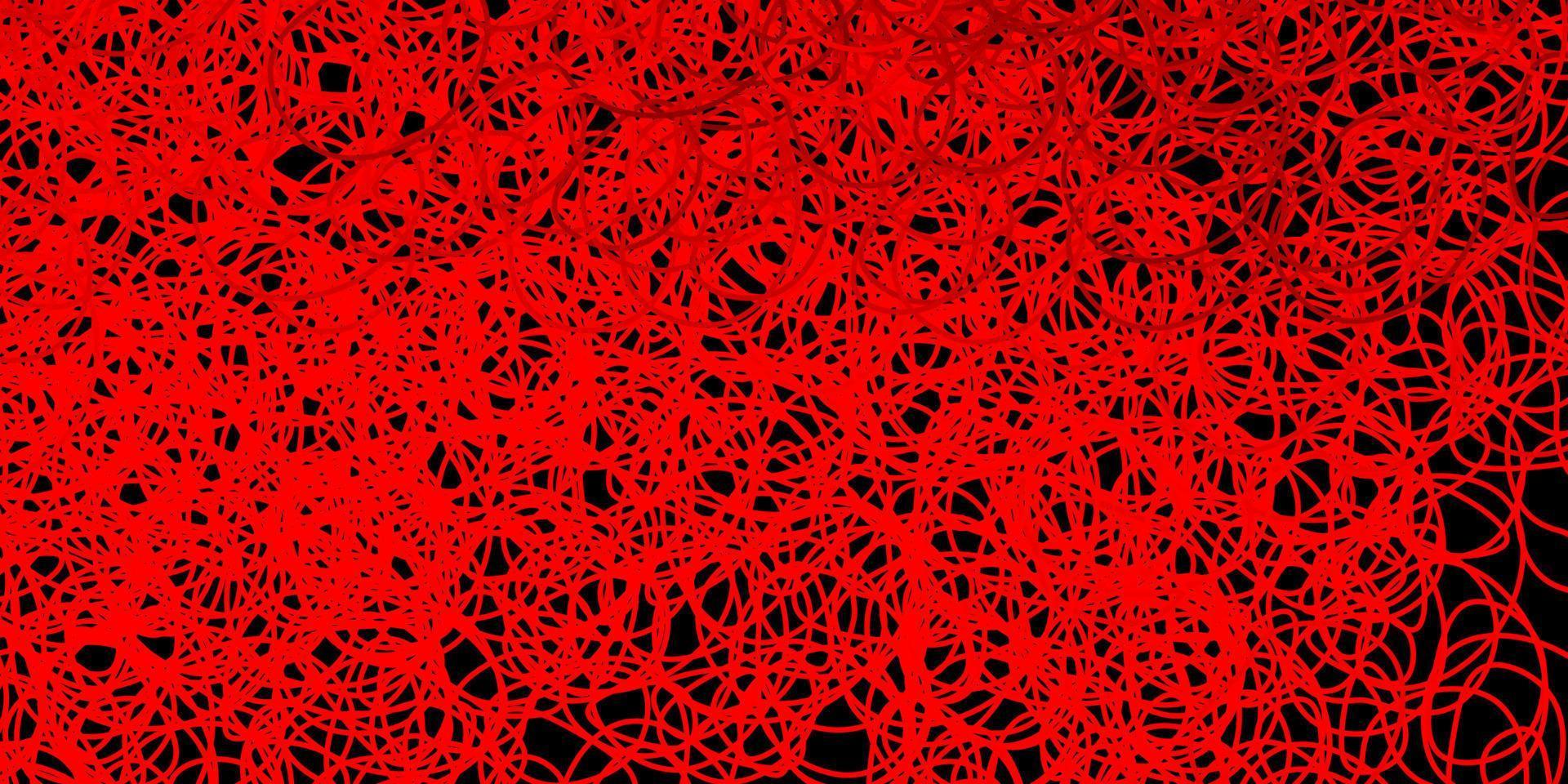 Dark red, yellow vector background with random forms.