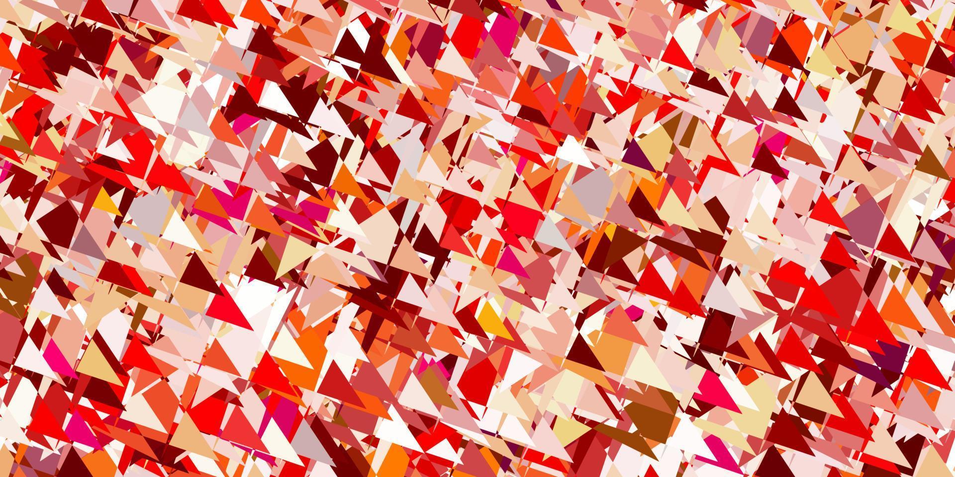 Light red vector background with polygonal forms.