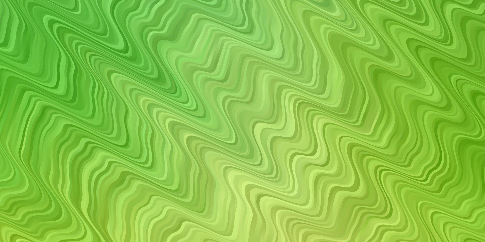 Light Green vector pattern with curves.