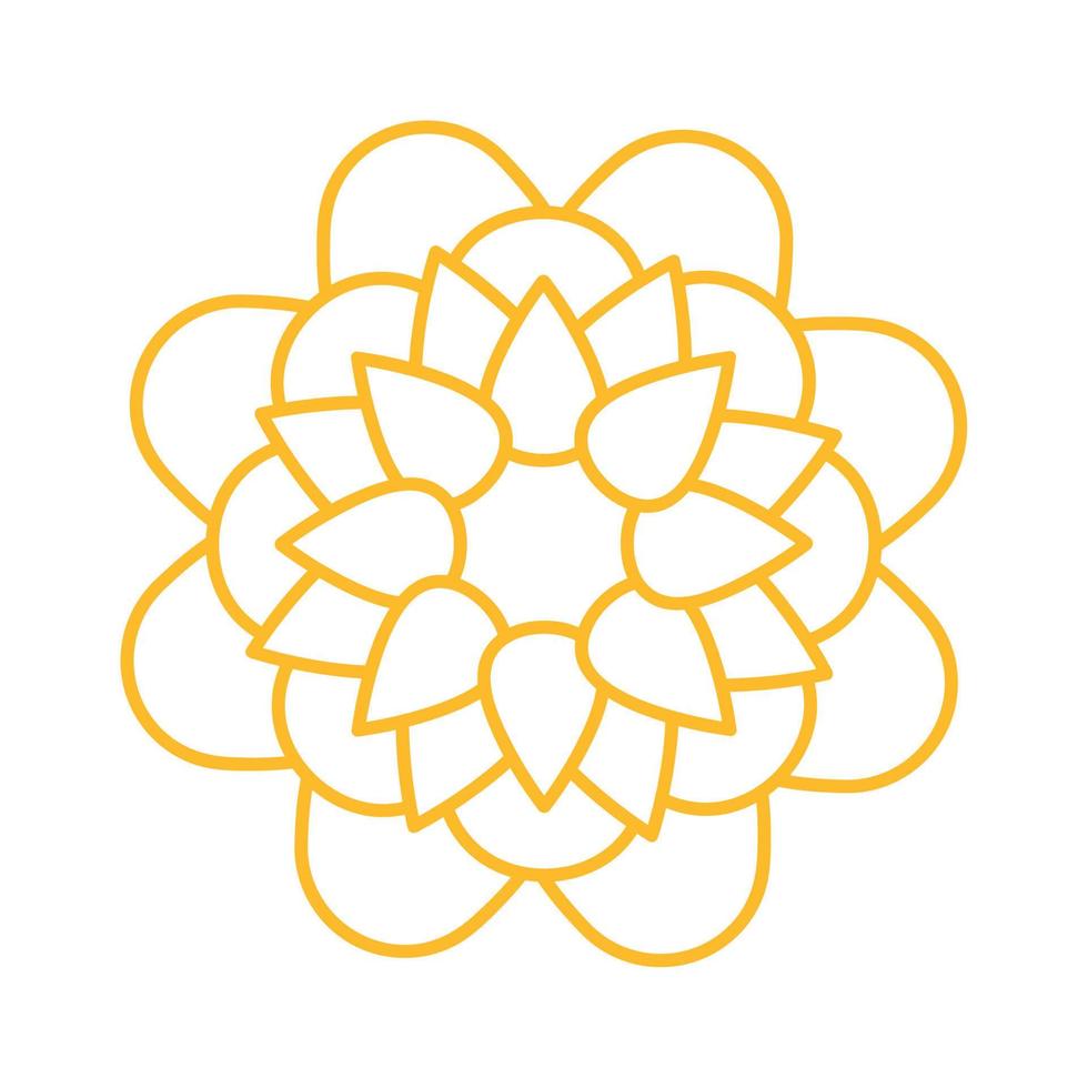 floral mandala ornament vector