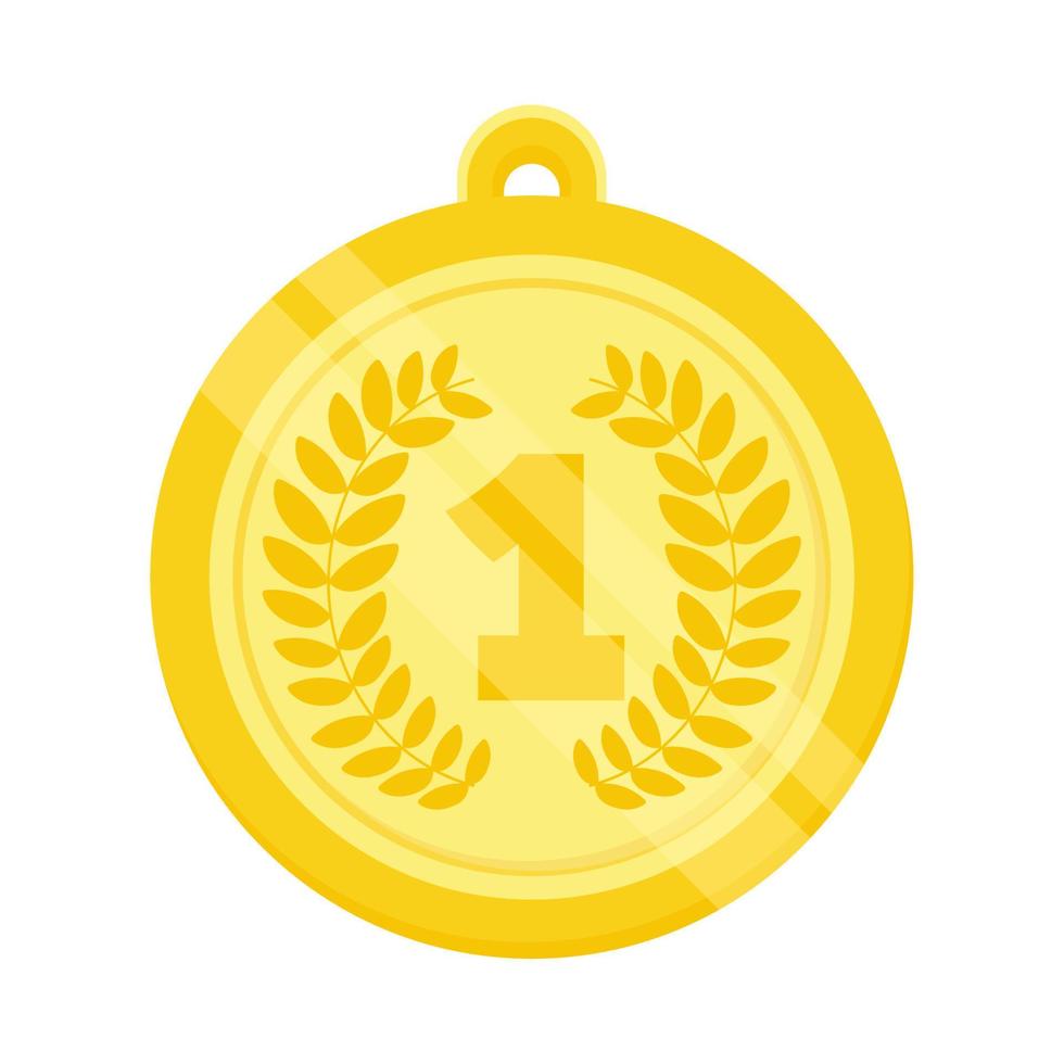 prize medal number one vector