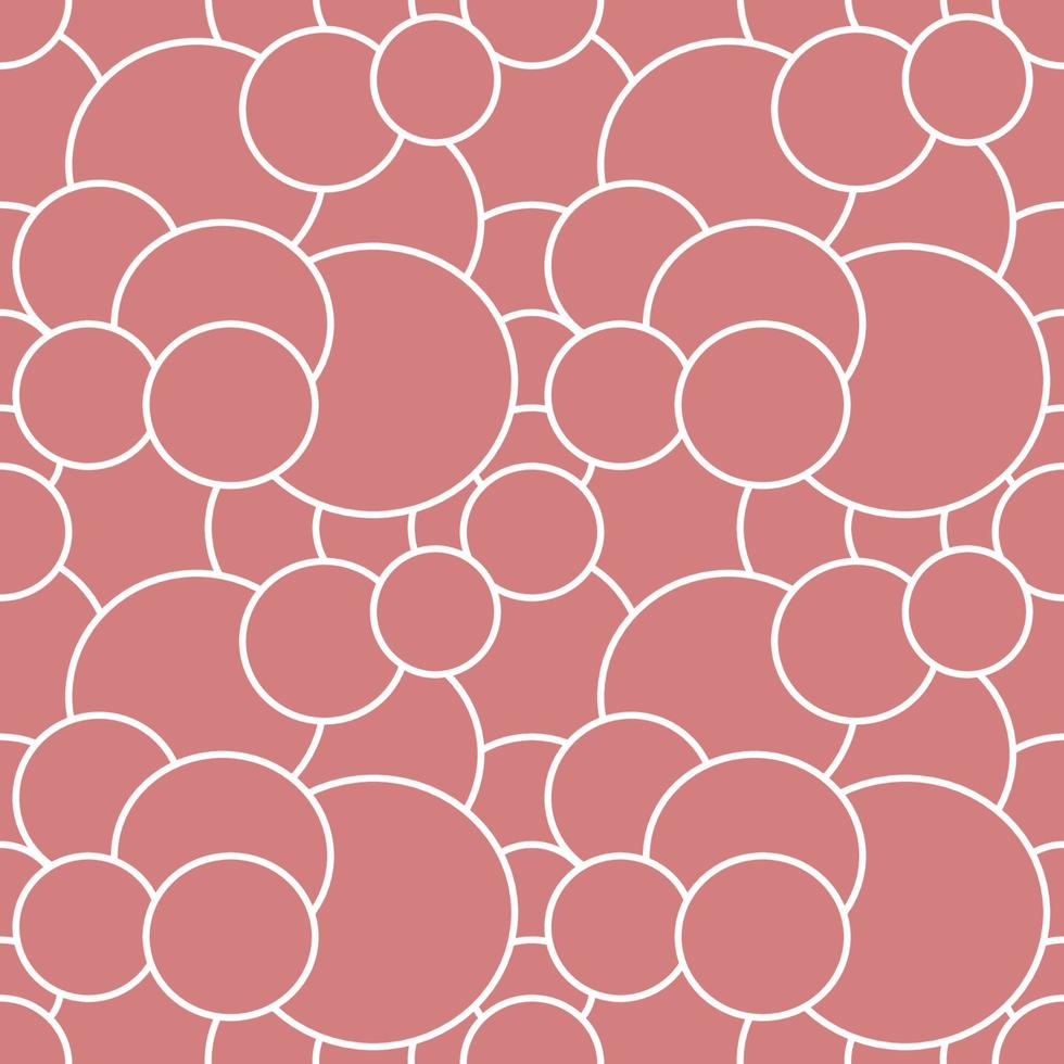 Seamless geometric pattern with circles and shapes vector