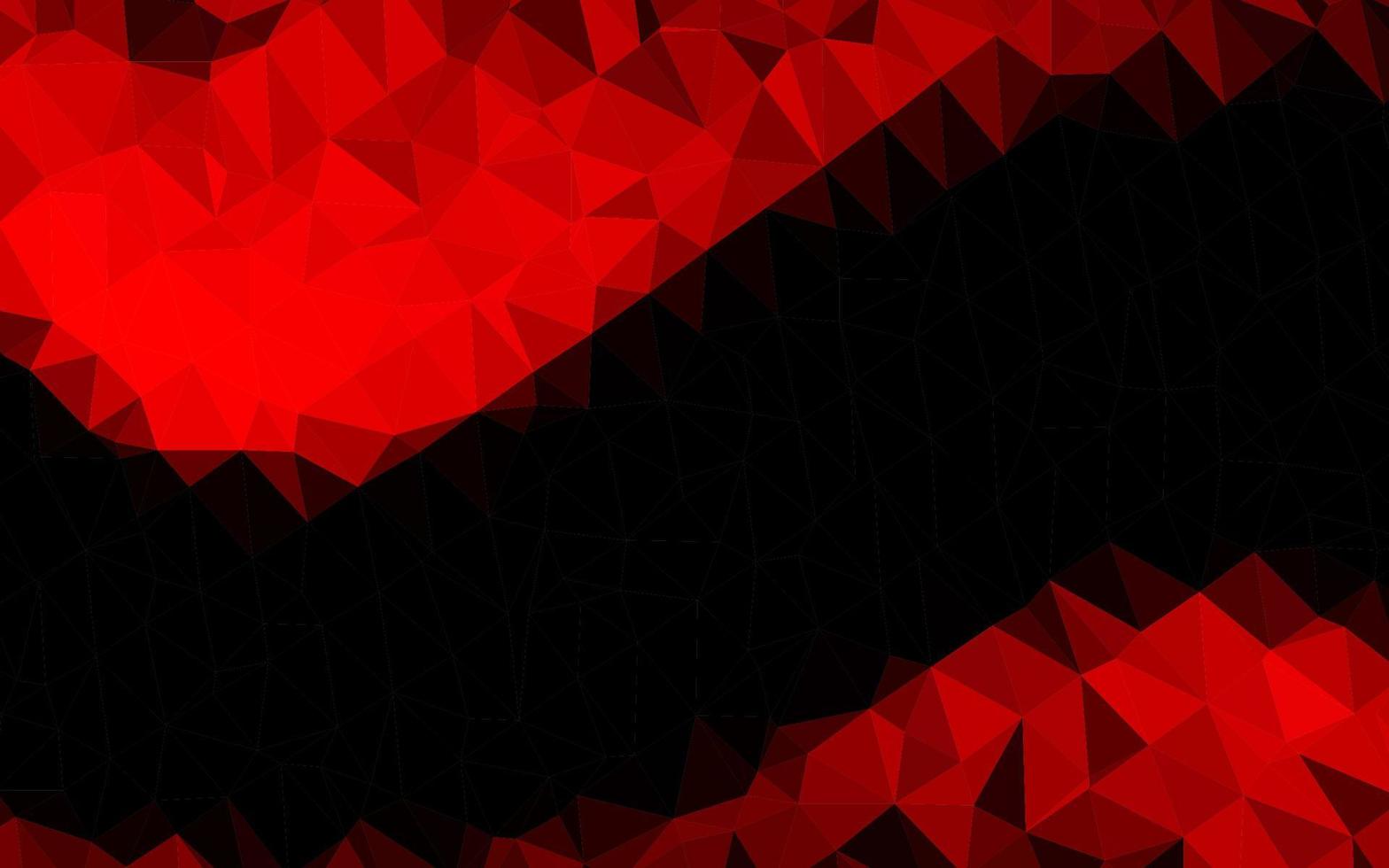 Light Red vector shining triangular template.