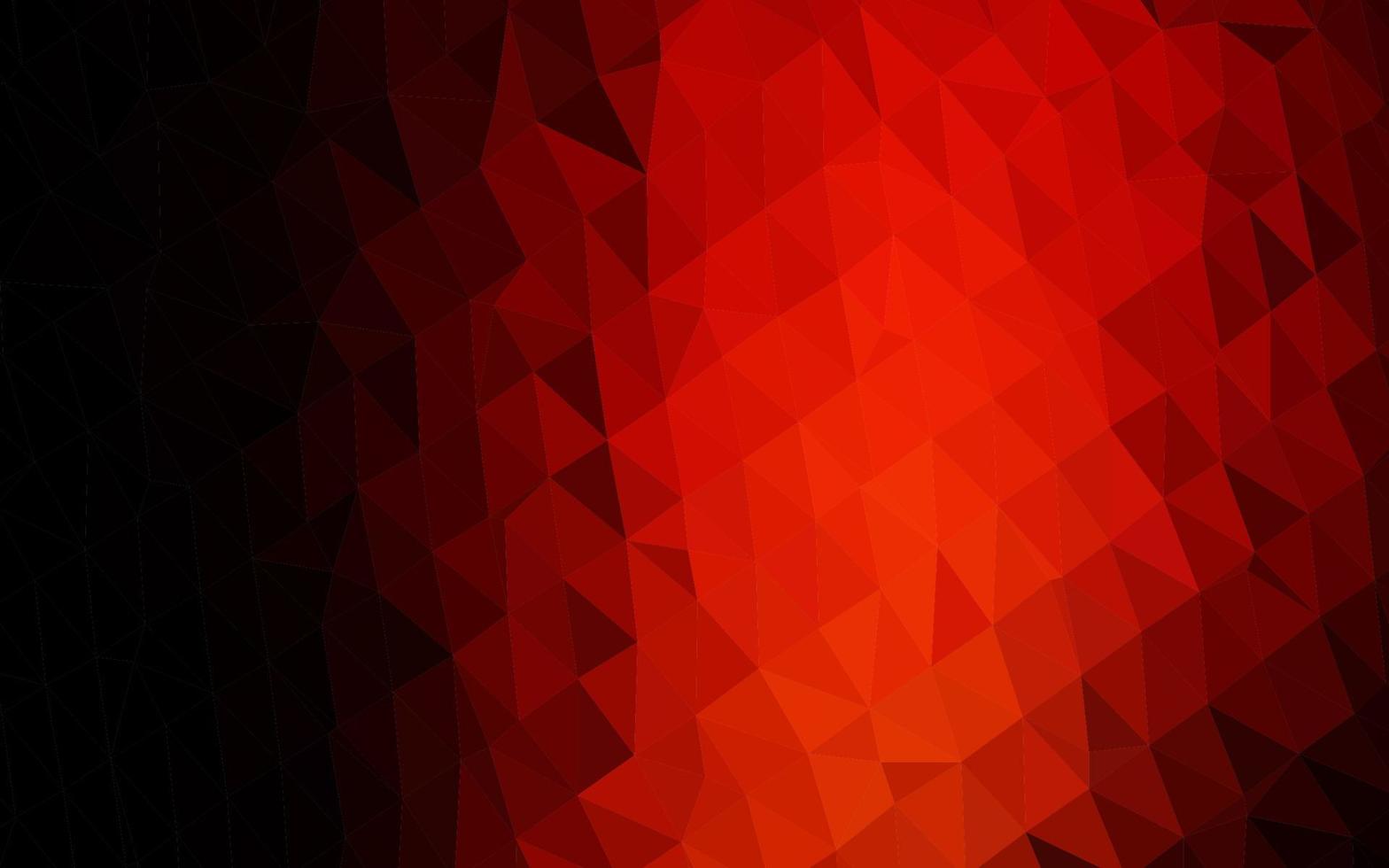 Dark Red vector triangle mosaic texture.