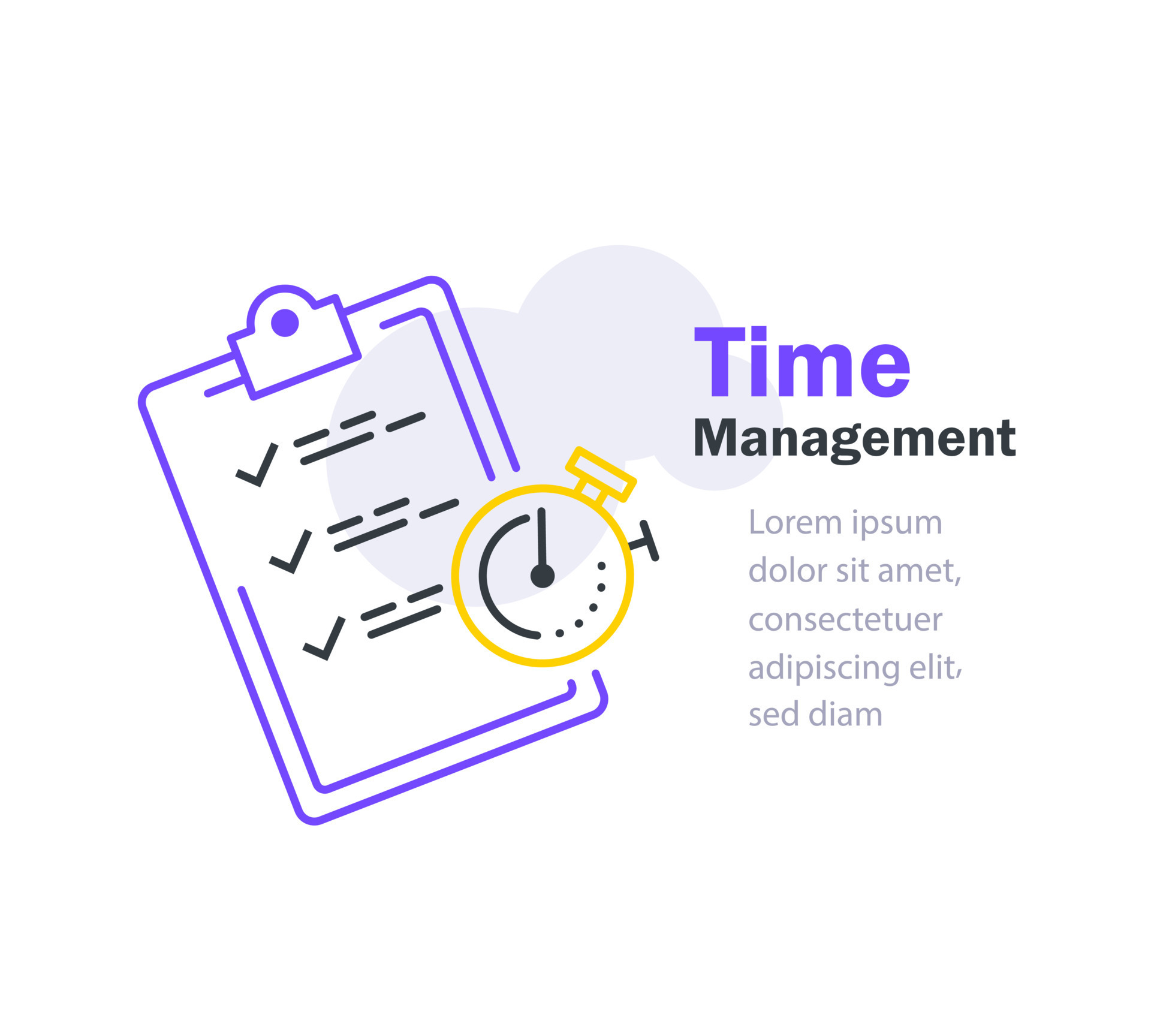 Fast or slow service, delivery delay concept, last minute stopwatch