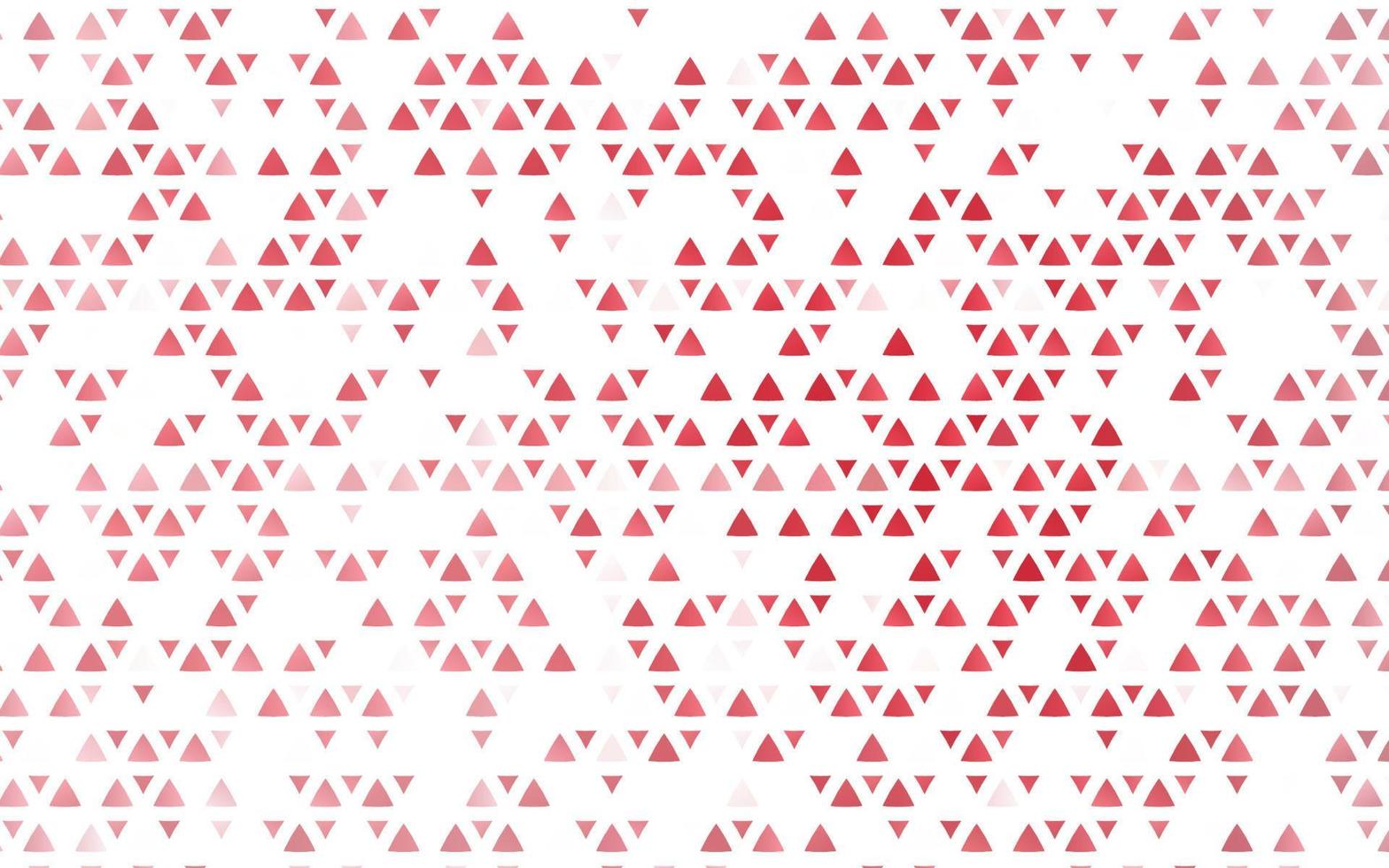 textura de vector rojo claro en estilo triangular.