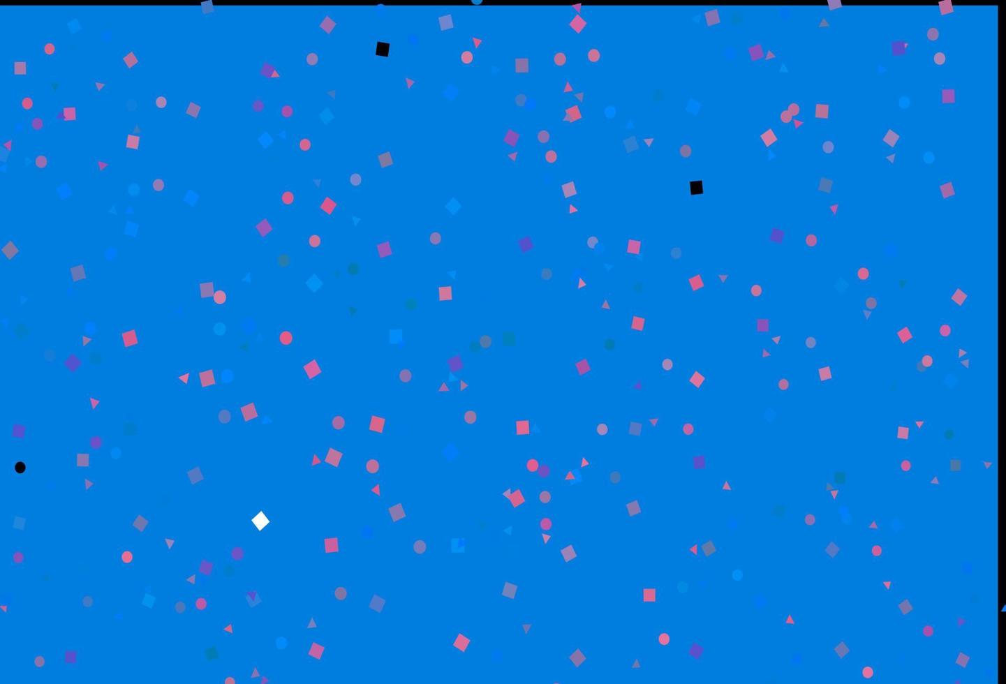 Light Blue, Red vector background with triangles, circles, cubes.
