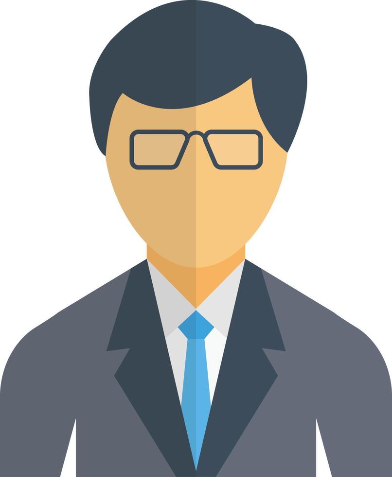 ilustración de vector de hombre de negocios en un fondo. símbolos de calidad premium. iconos vectoriales para concepto y diseño gráfico.